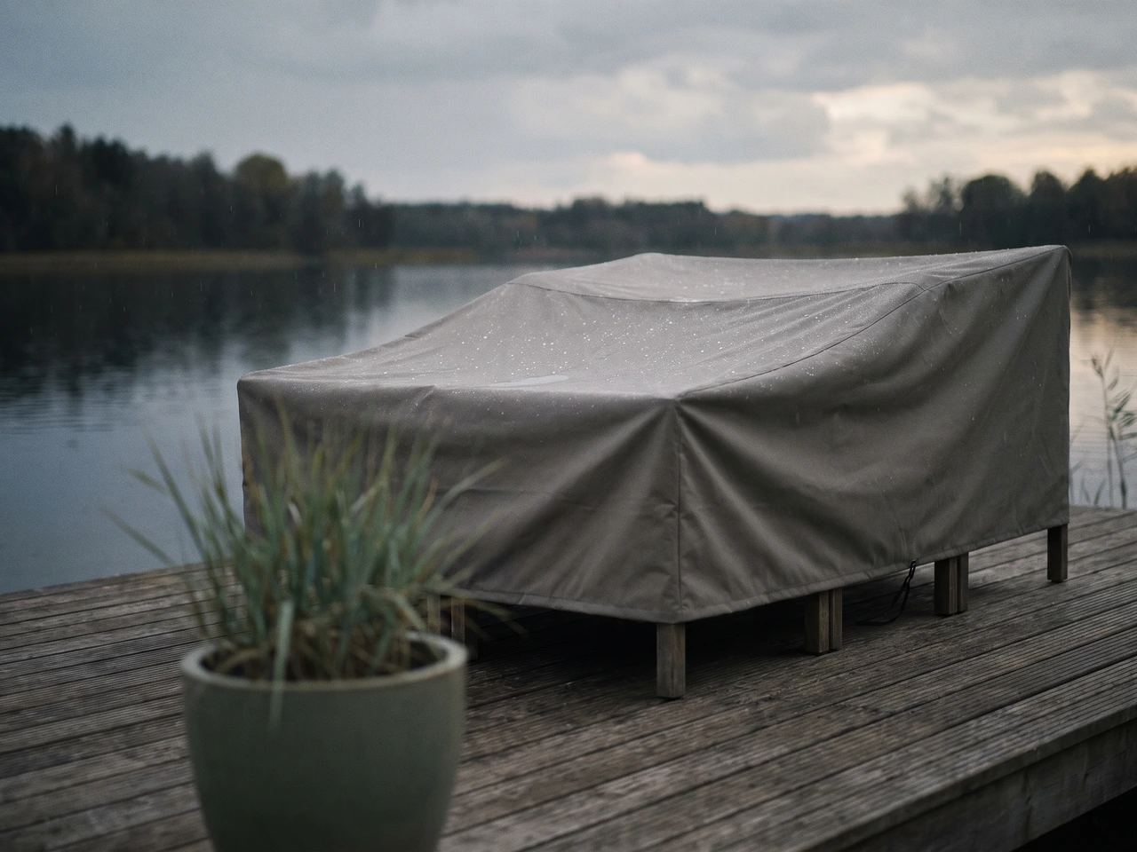 Maatwerk doek en hoezen voor een terras aan het water